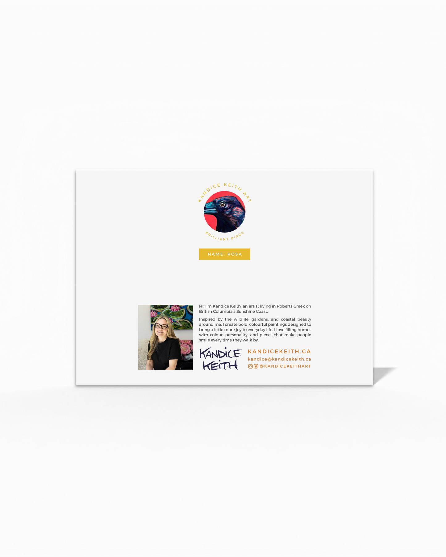 Rosa Greeting Card