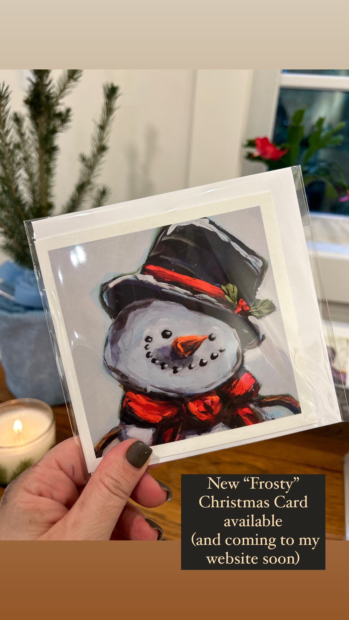 Frosty Art Card