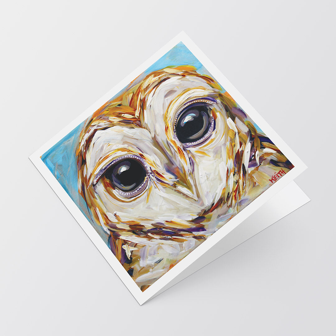 kandice keith art card 5x5 owlyn