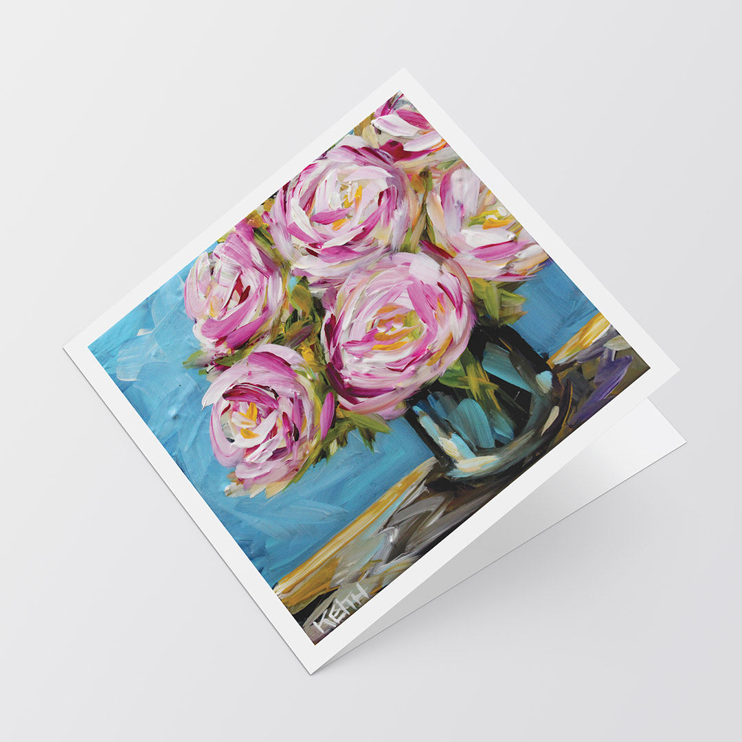 kandice keith art card 5x5 touch of pink