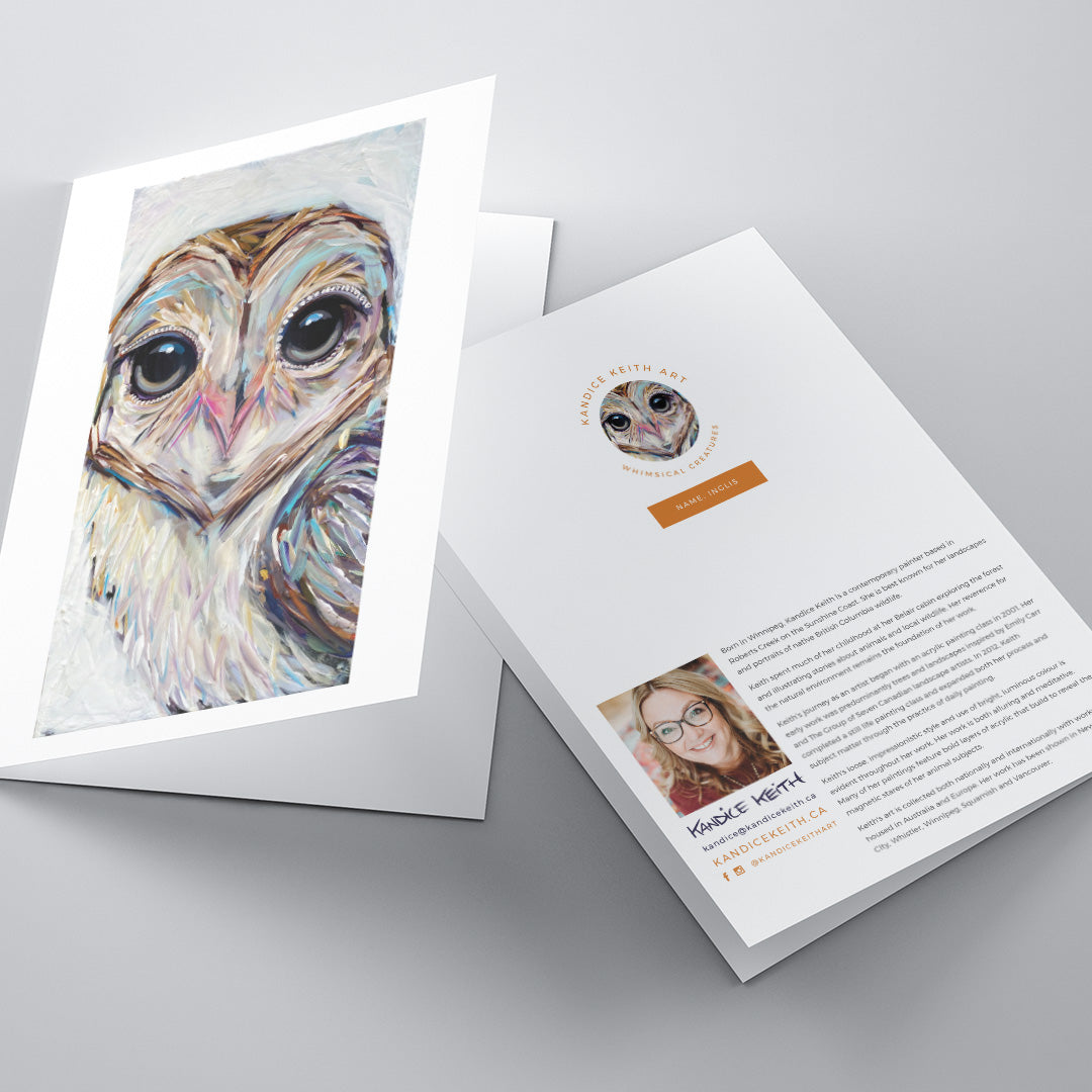 kandice keith art card 5x7 inglis back