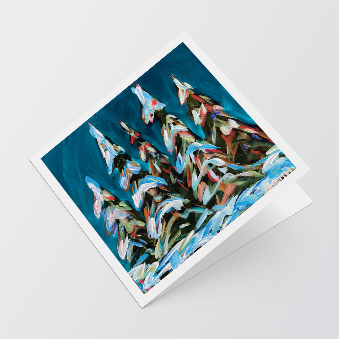 kandice keith art card snowy blues 5x5 1