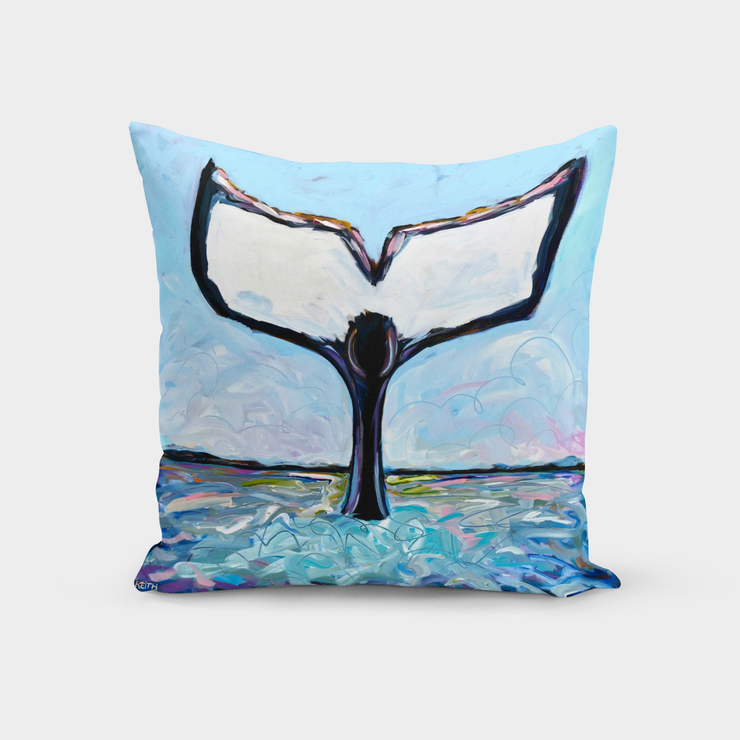 kandice keith art pillow fynn whale tail