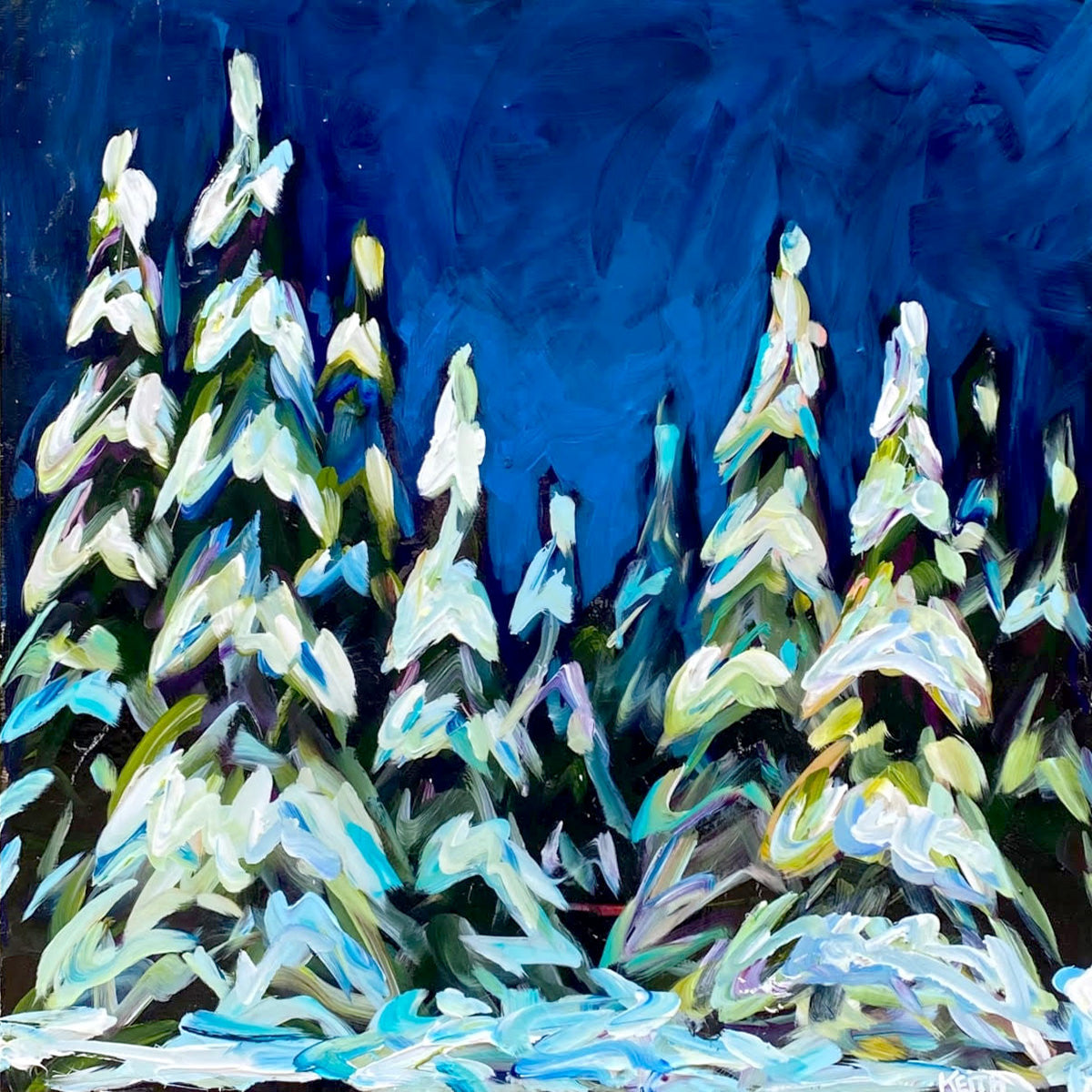 kandice keith art ski season 24x24 1