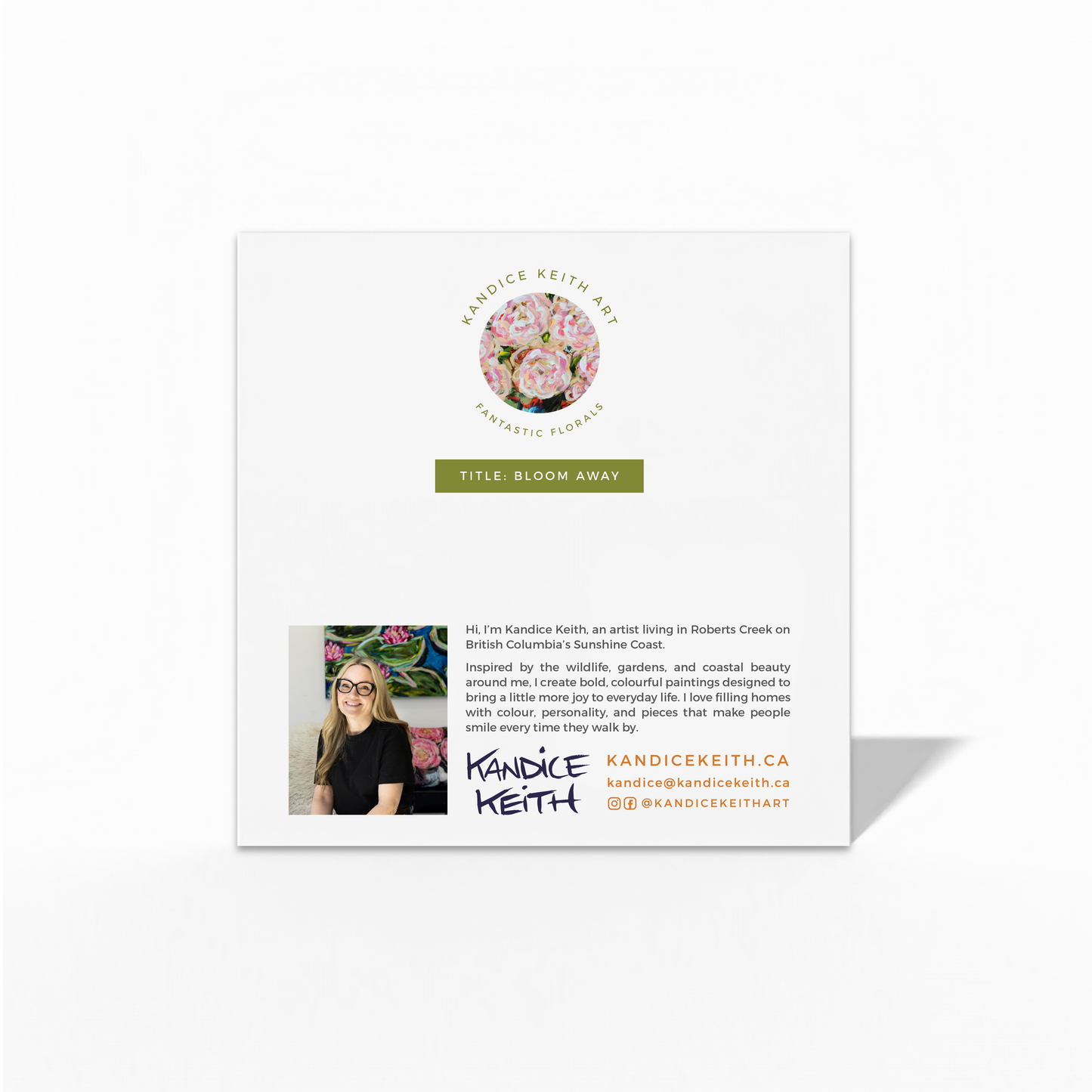 Bloom Away Greeting Card