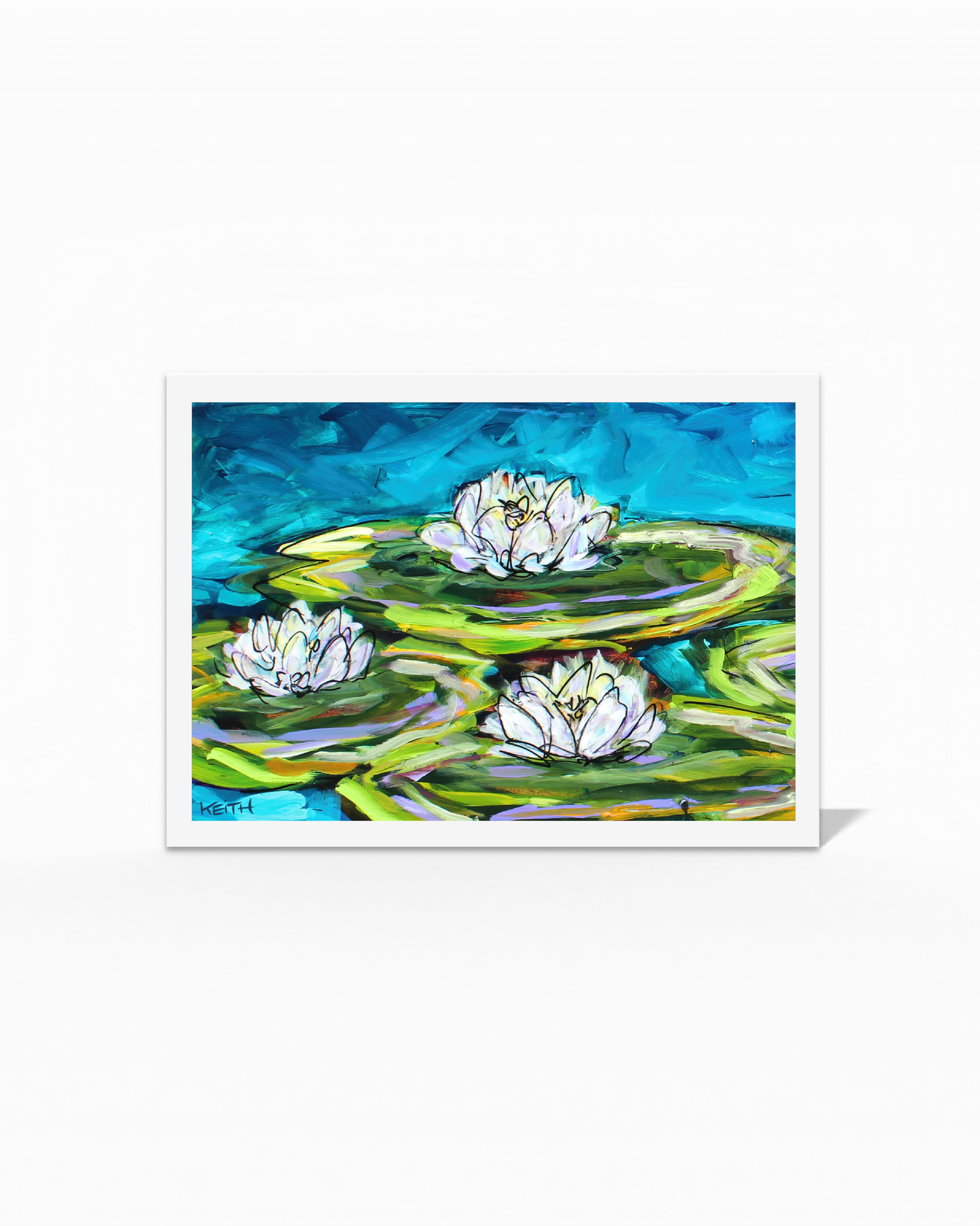 Garden Pond Greeting Card