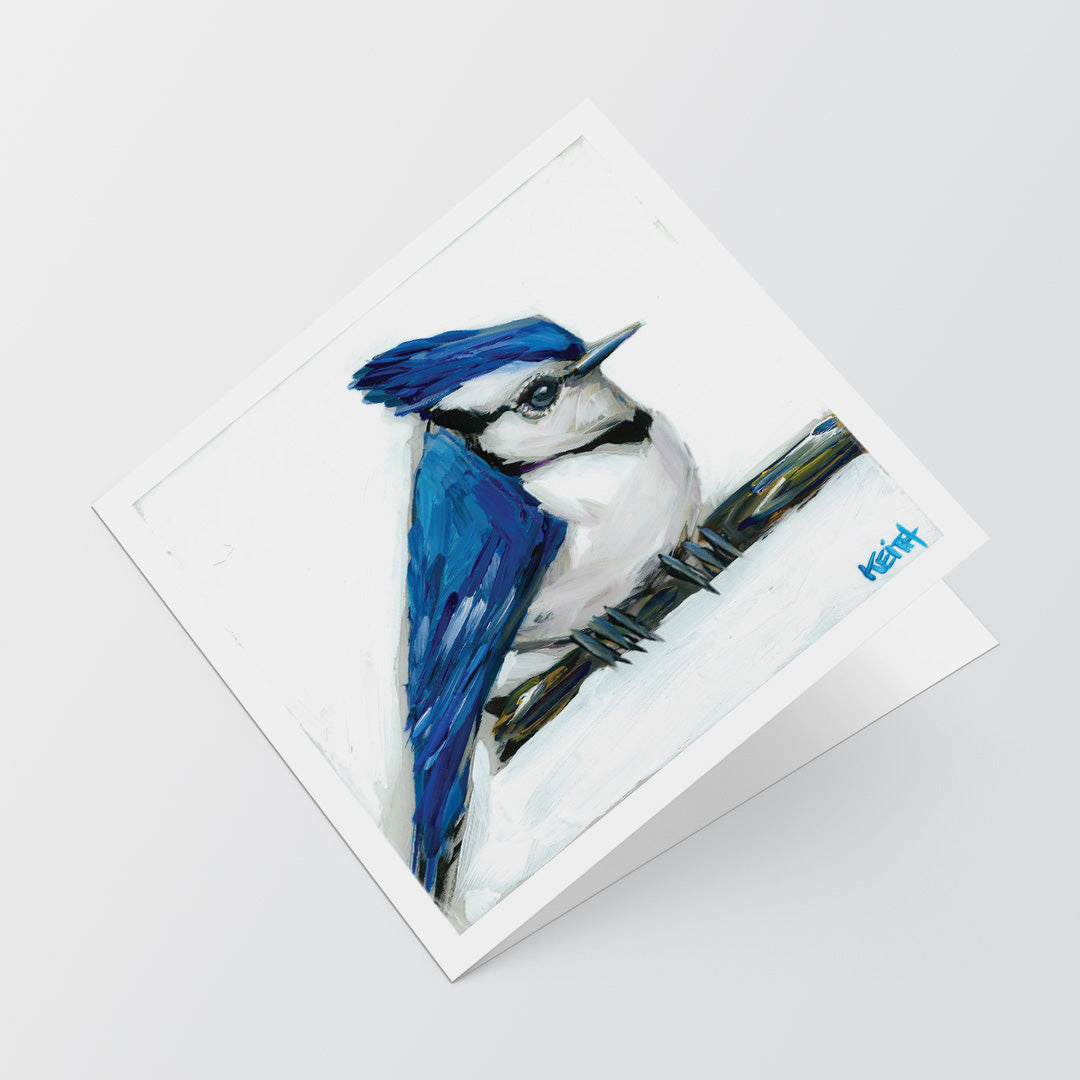 kandice keith art card 5x5 blue